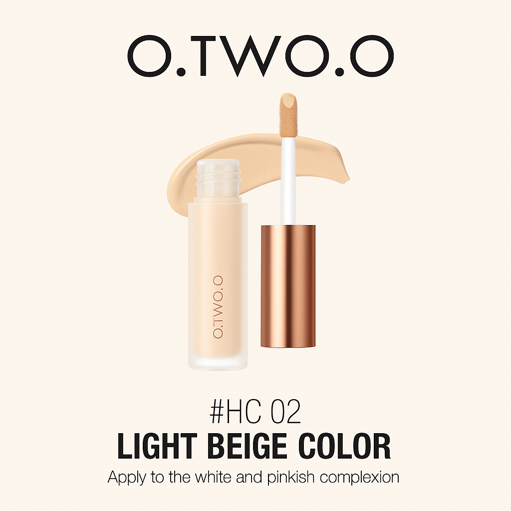 O.TWO.O Liquid Concealer Cream Waterproof Full Coverage Concealer