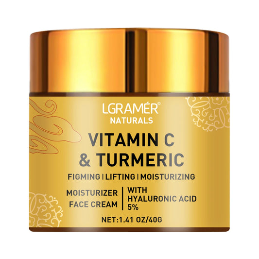 LGRAMÉR Vitamin C & Turmeric Cream with 5% Hyaluronic Acid
