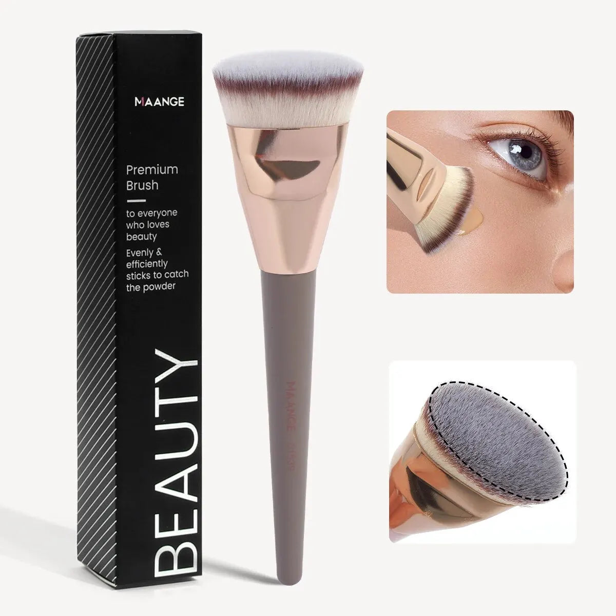 Pennello MAANGE Flat Round Foundation Brush