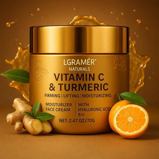 LGRAMÉR Vitamin C & Turmeric Cream with 5% Hyaluronic Acid